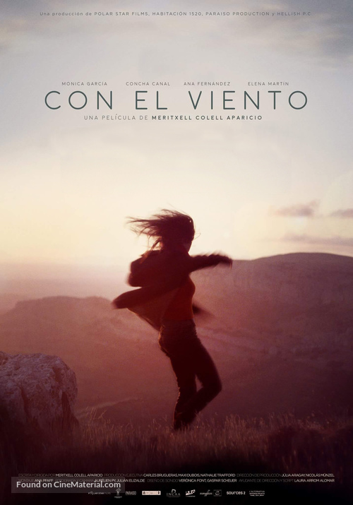 Con el viento - Spanish Movie Poster