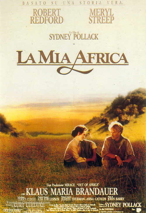 Out of Africa - Italian Movie Poster