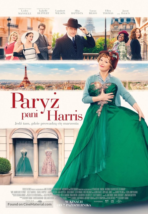 Mrs. Harris Goes to Paris - Polish Movie Poster