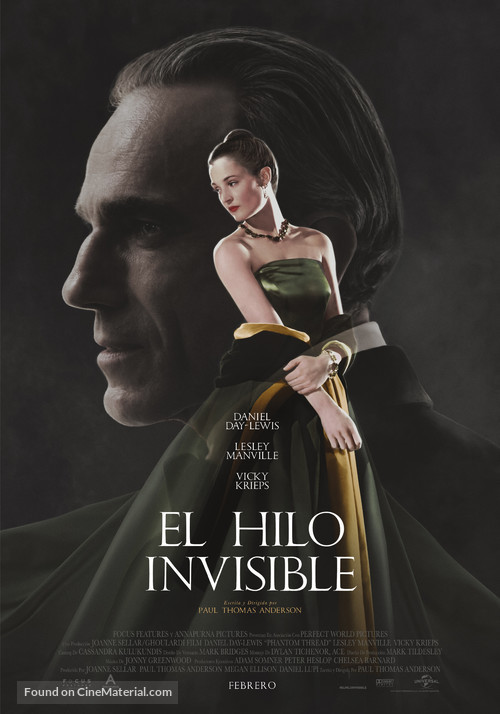 Phantom Thread - Spanish Movie Poster