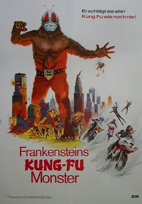 Kamen Raidaa Bui Surii tai Desutoron Kaijin - German Movie Poster