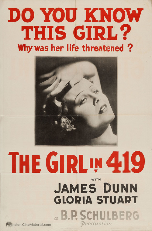 The Girl in 419 - Movie Poster