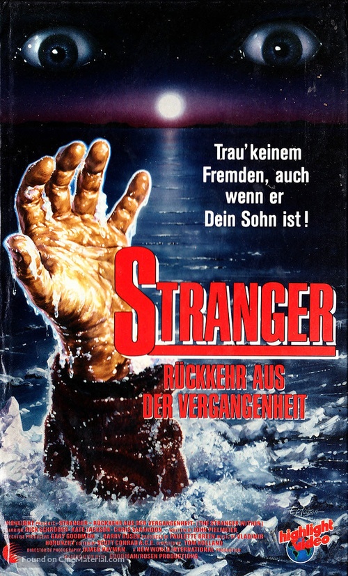 The Stranger Within - German VHS movie cover