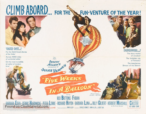 Five Weeks in a Balloon - Movie Poster