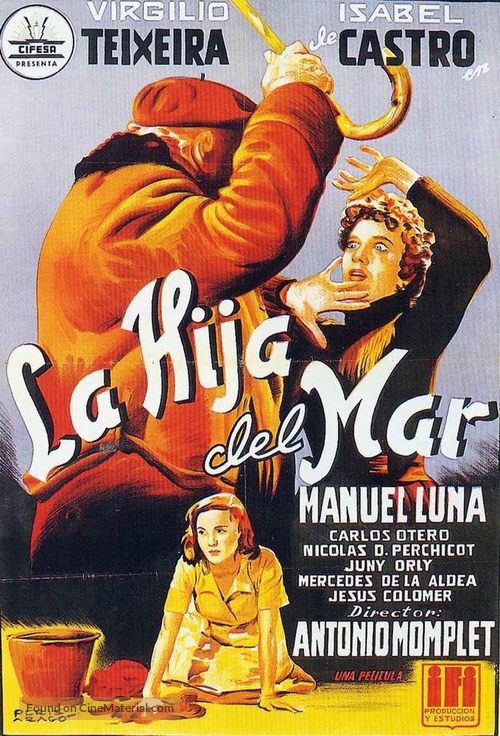 Hija del mar, La - Spanish Movie Poster