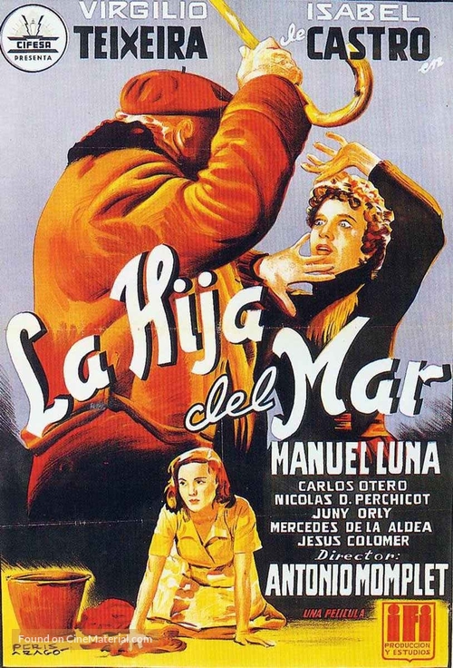 Hija del mar, La - Spanish Movie Poster