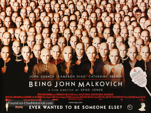 Being John Malkovich - British Movie Poster
