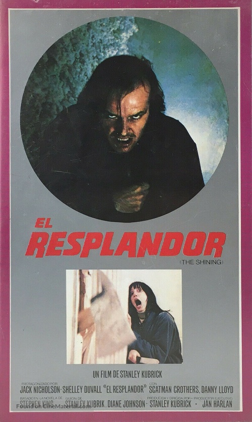 The Shining - Spanish VHS movie cover