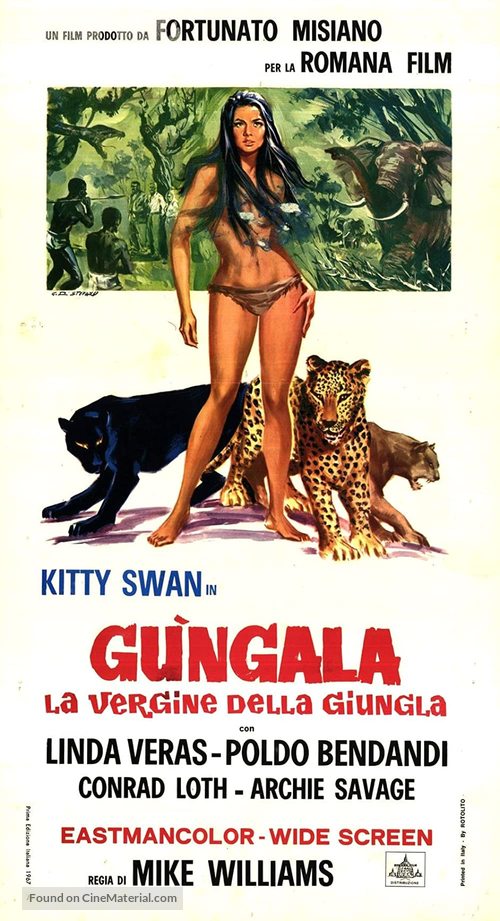 Gungala la vergine della giungla - Italian Movie Poster