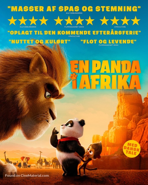 Panda Bear in Africa - Danish Movie Poster