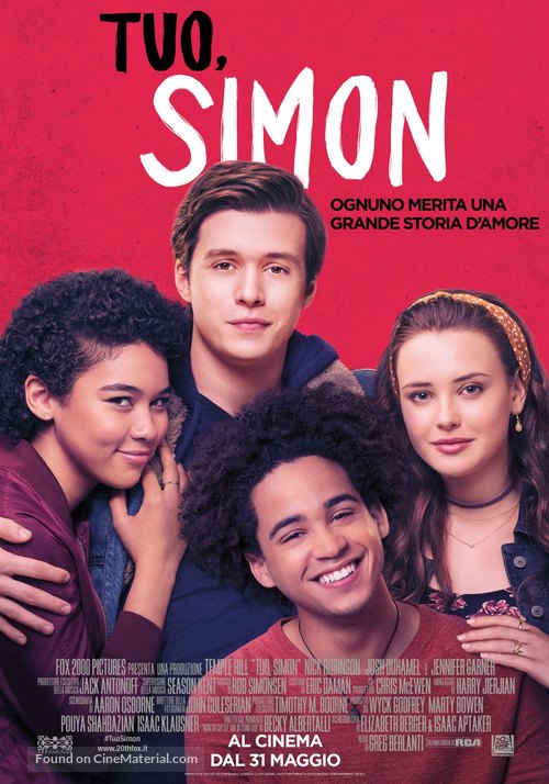 Love, Simon - Italian Movie Poster