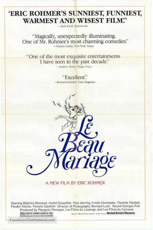 Le beau mariage - Movie Poster