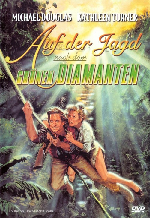 Romancing the Stone - German Movie Cover