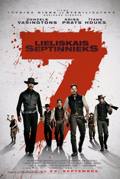 The Magnificent Seven - Latvian Movie Poster