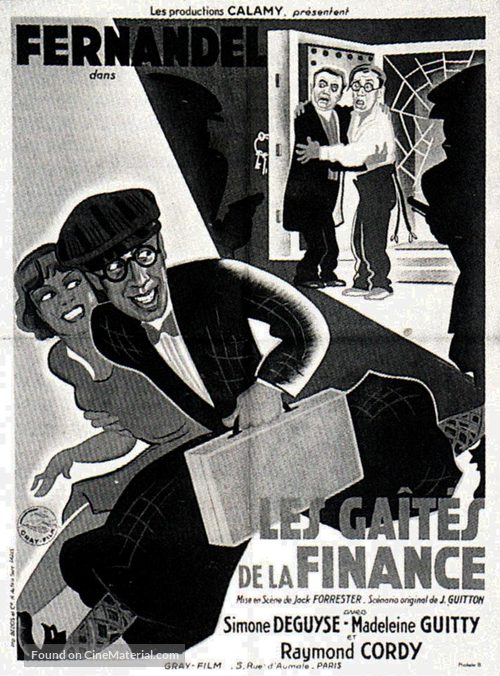 Les ga&icirc;t&eacute;s de la finance - French Movie Poster