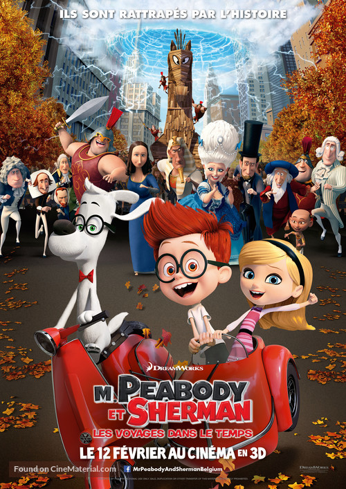 Mr. Peabody &amp; Sherman - Belgian Movie Poster