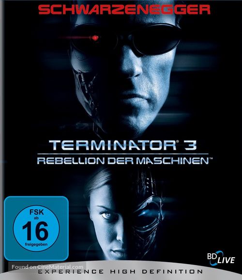 Terminator 3: Rise of the Machines - German Movie Cover