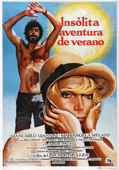 Travolti da un insolito destino nell&#039;azzurro mare d&#039;agosto - Spanish Movie Poster