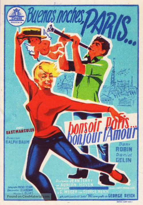 Bonsoir Paris - Spanish Movie Poster