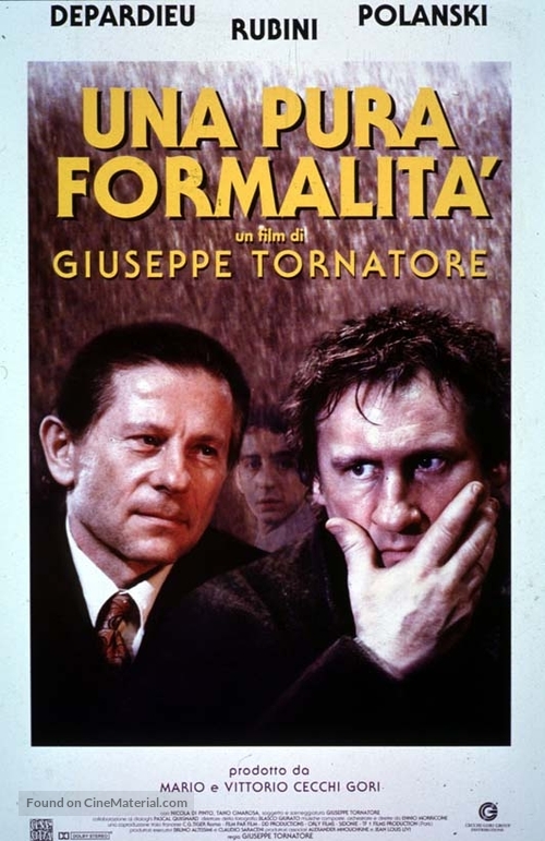 Pura formalit&agrave;, Una - Italian Movie Poster