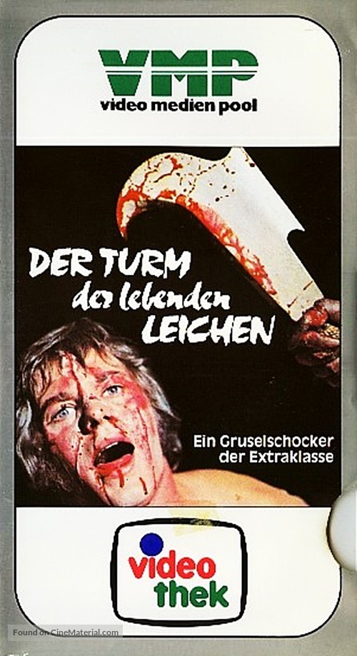 Tower of Evil - German VHS movie cover