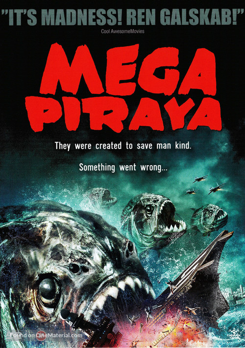 Mega Piranha - Danish DVD movie cover