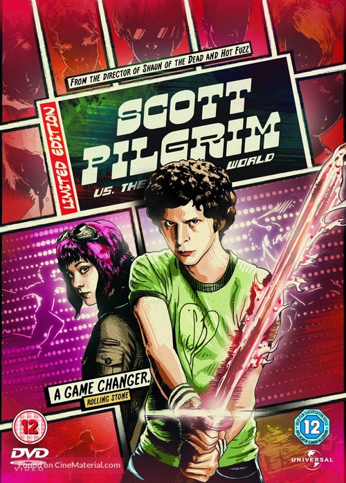 Scott Pilgrim vs. the World - British DVD movie cover