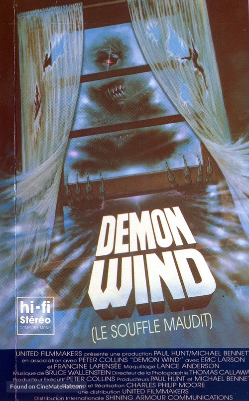 Demon Wind - French VHS movie cover