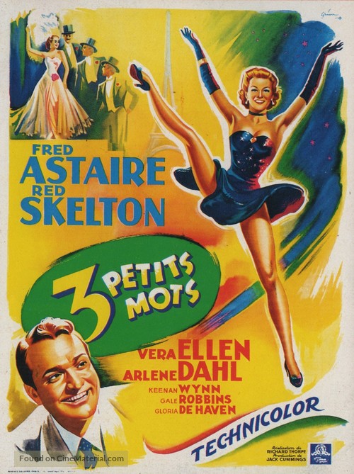 Three Little Words - French Movie Poster