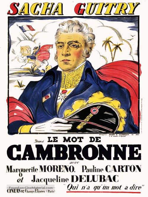 Le mot de Cambronne - French Movie Poster