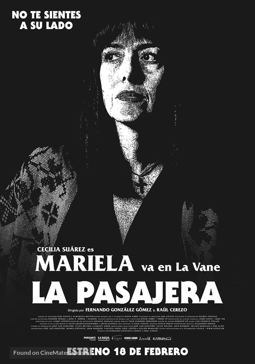 La pasajera - Spanish Movie Poster