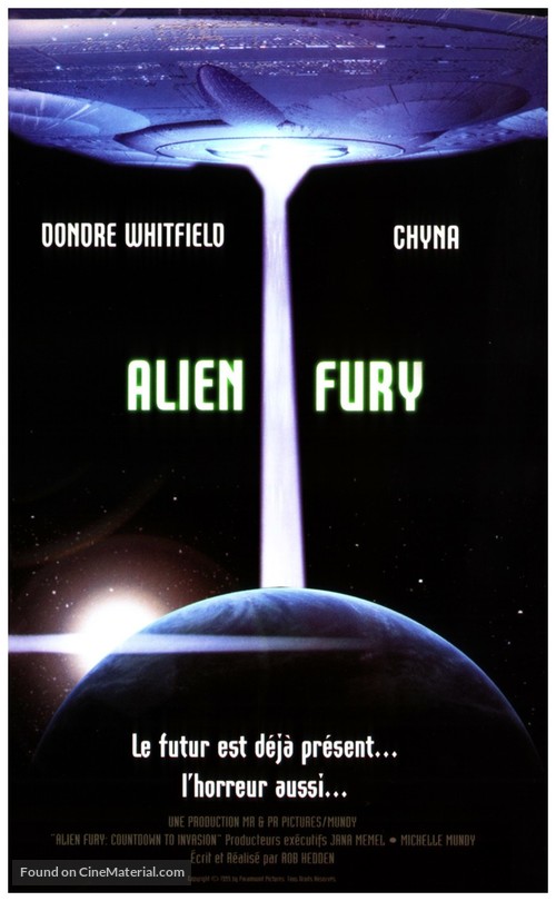 Alien Fury: Countdown to Invasion - French VHS movie cover