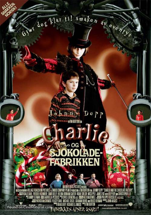 Charlie and the Chocolate Factory - Norwegian Movie Poster