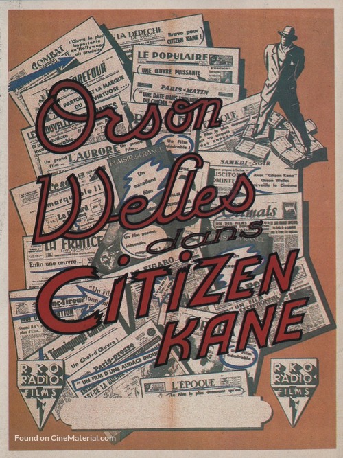 Citizen Kane - French Movie Poster