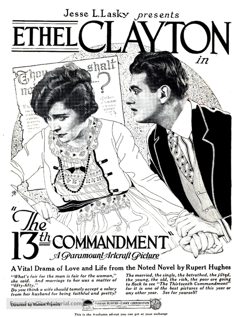 The Thirteenth Commandment - Movie Poster