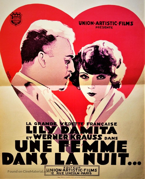 Une femme dans la nuit - French Movie Poster