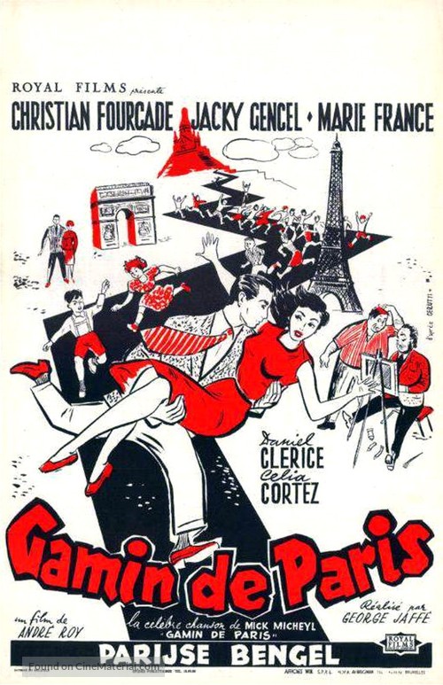Gamin de Paris - Belgian Movie Poster
