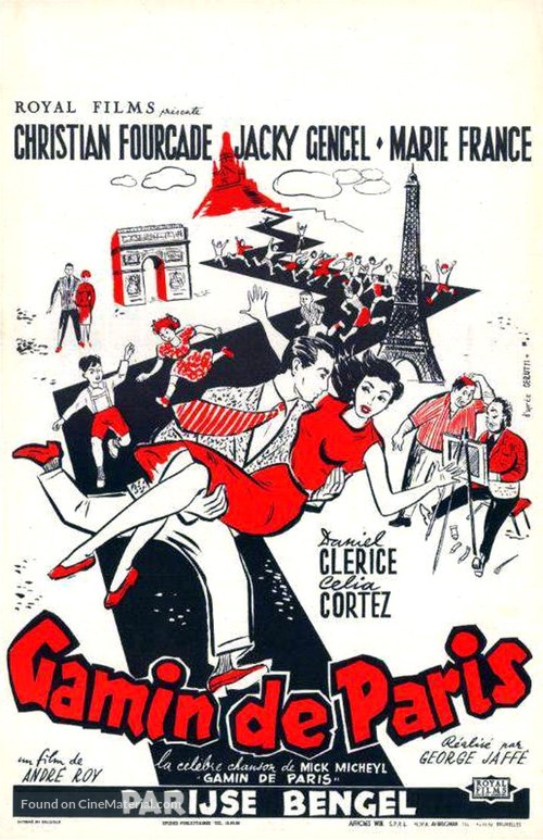 Gamin de Paris - Belgian Movie Poster