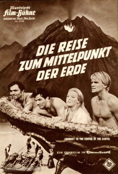 Journey to the Center of the Earth - German poster