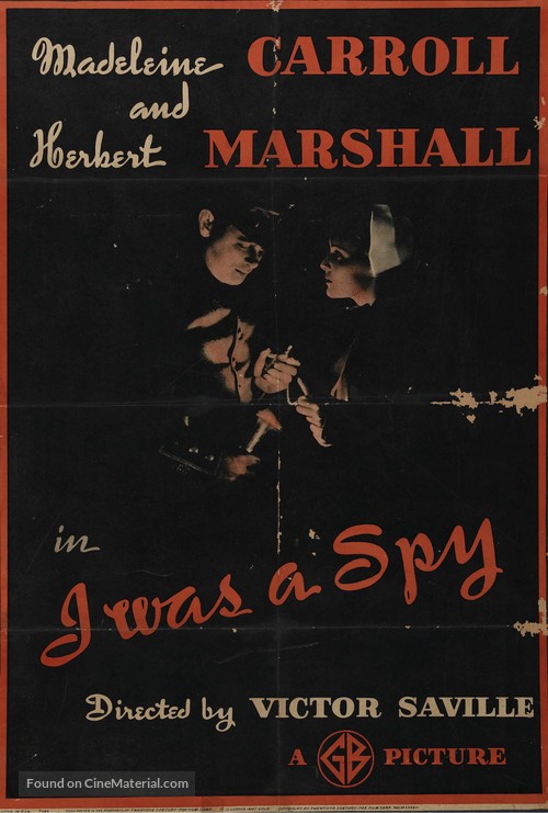 I Was a Spy - British Movie Poster
