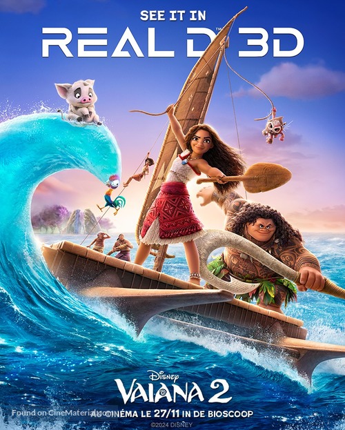 Moana 2 - Belgian Movie Poster