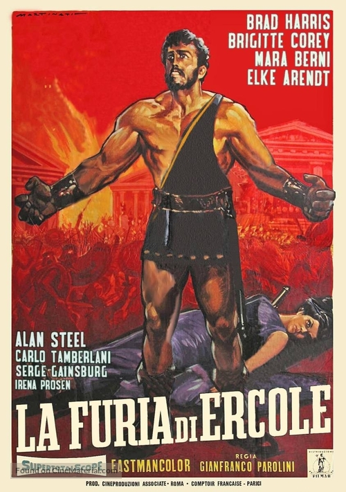 La furia di Ercole - Italian Movie Poster