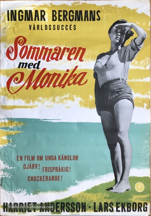 Sommaren med Monika - Swedish Movie Poster