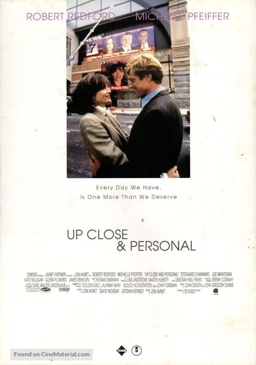 Up Close &amp; Personal - Movie Poster