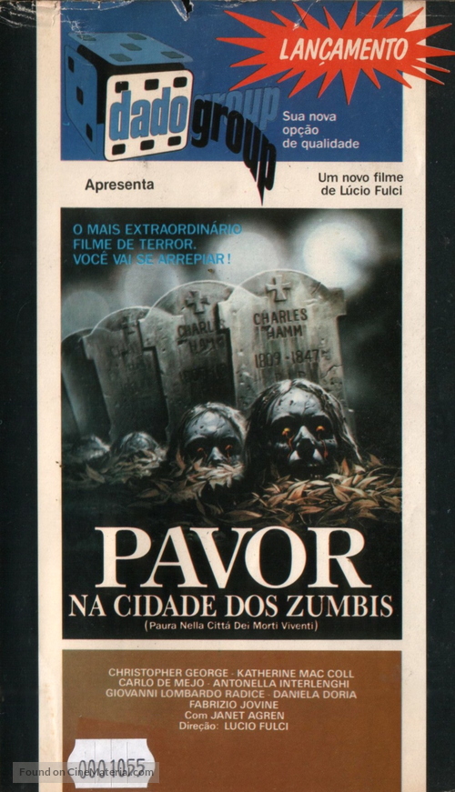 Paura nella citt&agrave; dei morti viventi - Brazilian VHS movie cover