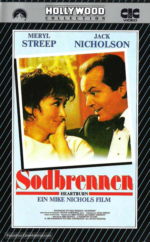 Heartburn - German VHS movie cover