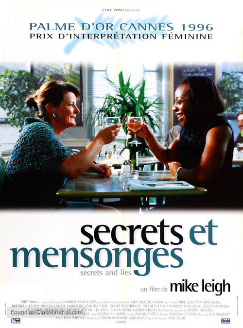 Secrets &amp; Lies - French Movie Poster