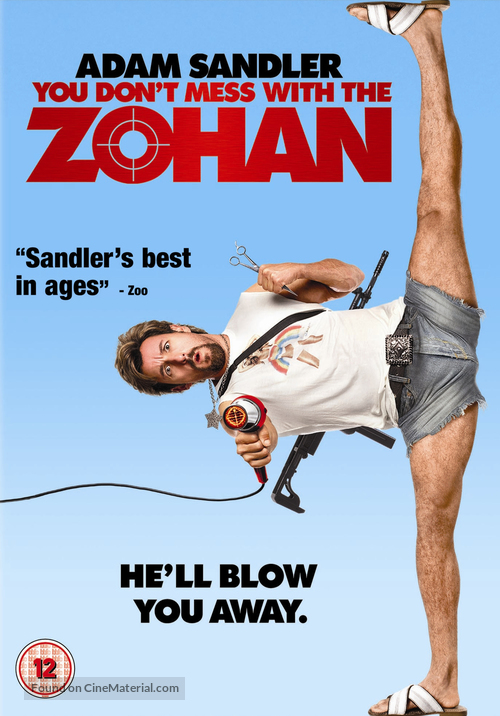 You Don&#039;t Mess with the Zohan - British DVD movie cover