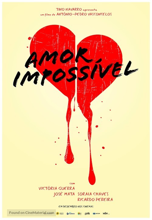 Amor Imposs&iacute;vel - Portuguese Movie Poster