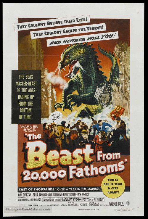 The Beast from 20,000 Fathoms - Movie Poster